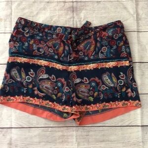 Loft paisley print shorts size 0